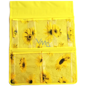 Pocket for hanging yellow 47 x 36 cm 5 pockets 713