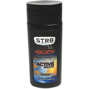 GIFT Str8 Active Reload mini shower gel for hair and body for men 50 ml