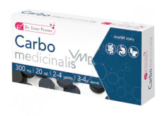 Dr. Candy Pharma Carbo medicinalis reduces excessive intestinal flatulence by 20 tablets of 300 mg