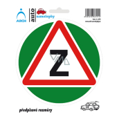 Arch Car sticker prescription Beginner 15 x 17 cm