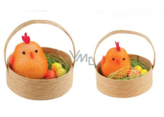 Chicks in a basket 5 cm, 2 pieces orange