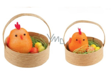 Chickens in a basket 5 cm, 2 pieces orange