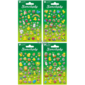 Easter plastic stickers 17 x 10 cm 1 package
