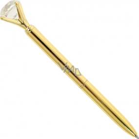Albi Ballpoint pen with crystals Gold 13.7 cm