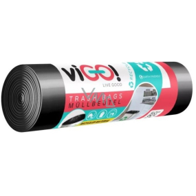 viGO! Garbage bags black, 24 µ, 60 liters 60 x 70 cm 10 pieces