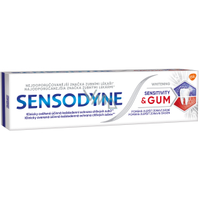 Sensodyne Sensitivity & Gum Whitening whitening toothpaste for tooth and gum protection gently whitens sensitive teeth 75 ml