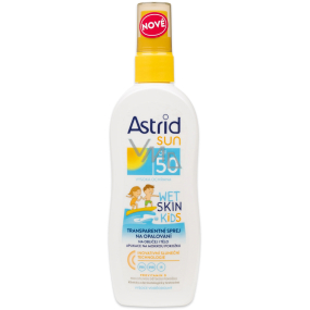 Astrid Sun Wet Skin Kids OF50 transparent sun spray 150 ml