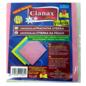 Clanax Universal dust cloth viscose 38 x 35 cm 3 pieces