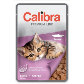 Calibra Premium Salmon in sauce complete food delicious taste in a pocket for kittens pocket 100 g