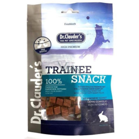 Dr. Clauders Trainee Snack Rabbit dried rabbit cubes supplementary food 100% meat for dogs 80 g