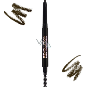 Makeup Revolution Duo Brow Pencil Medium Brown 0.15 g