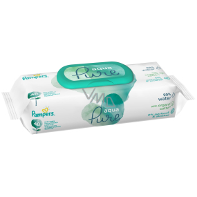 Pampers Pure Aqua wet wipes made of organic cotton, without alcohol and perfume for children 48 pieces
