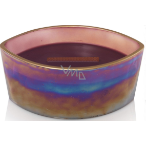WoodWick Floral Nights Dark Poppy - Dark poppy scented candle with wooden wide wick and boat lid 453 g Limited 2019