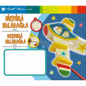 Wooden puzzle plane 18 x 15,5 cm