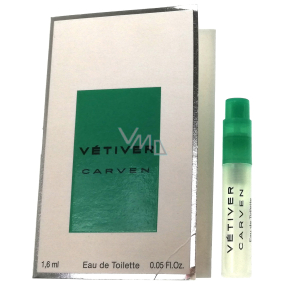 Carven Vetiver eau de toilette for men 1.6 ml with spray, vial