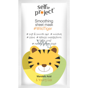 Selfie Project WildTiger moisturizing textile face mask 15 ml