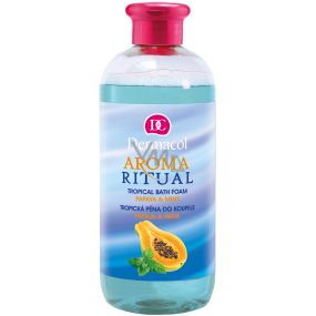 Dermacol Aroma Ritual Papaya and mint tropical bath foam 500 ml