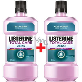 Listerine Total Care Zero mouthwash without alcohol 2 x 500 ml, duopack