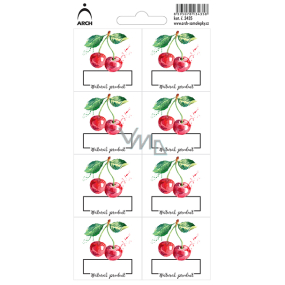 Arch Stickers Cherries Natural product 8 labels
