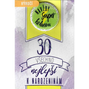 Nekupto Birthday card with badge Forever super hero 115 x 170 mm