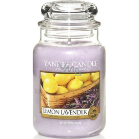 Yankee Candle Lemon Lavender - Lemon and lavender scented candle Classic large glass 623 g