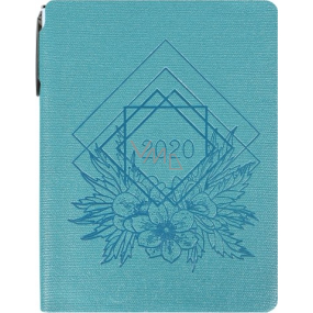 Albi Diary 2020 weekly with ballpoint pen Flowers 14.5 x 11 x 1.1 cm
