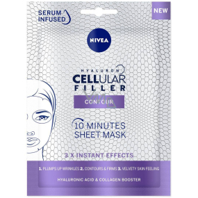 Nivea Hyaluron Cellular Filler 10-minute filling textile face mask 1 piece