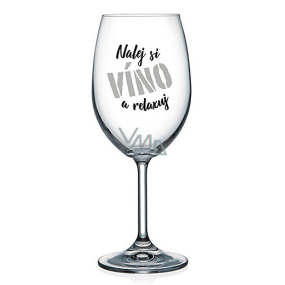 Nekupto Na Zdraví wine glass Pour wine and relax 440 ml