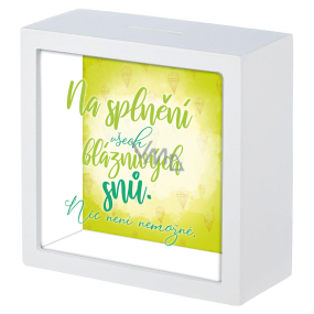 Nekupto Gift box To fulfill all crazy dreams. Nothing is impossible 16 x 16 x 6 cm