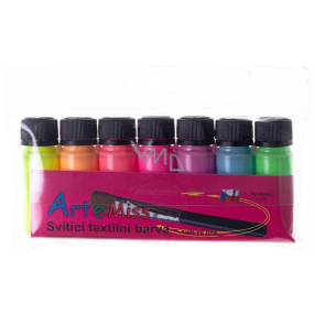 Art e Miss Glow-in-the-dark textile paint for light materials Neon 7 x 12 g