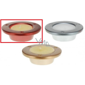 Arome Candle in ceramics Saucer red 100 x 30 mm