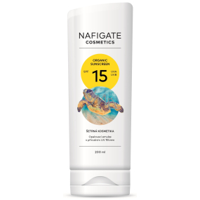 Nafigate Cosmetics Organic Sunscreen SPF15 sunscreen emulsion with a natural UV filter 200 ml