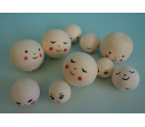 Pulp balls - heads, mix of sizes 18-32 mm 10 pieces