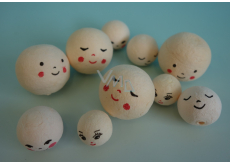 Pulp balls - heads, mix of sizes 18-32 mm 10 pieces