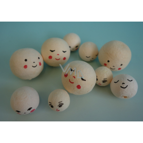 Pulp balls - heads, mix of sizes 18-32 mm 10 pieces