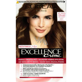 Loreal Paris Excellence Creme hair color 5.02 Light Brown Iridescent