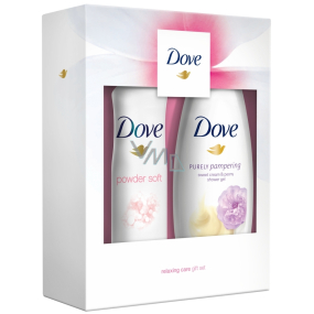 Dove Sweet Cream Cream & Peony Shower Gel for Women 250 ml + Powder Soft Deodorant Antiperspirant Spray for Women 150 ml, cosmetic set