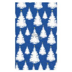 Ditipo Gift wrapping paper 70 x 200 cm Luxury dark blue white trees