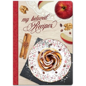Ditipo My Beloved Recipes Recipe Book, Cinnamon Roll 17 x 24 cm