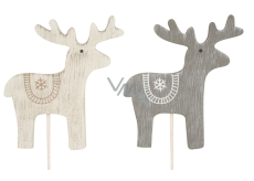 Wooden reindeer 8 cm + skewers 1 piece