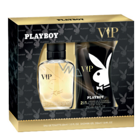 Playboy Vip for Him eau de toilette for men 60 ml + shower gel 250 ml, gift set