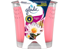 Glade Relaxing Zen - Japanese garden scented candle in glass burning time up to 32 hours 129 g