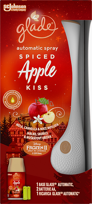 Glade Spiced Apple Kiss with the scent of apple, cinnamon and nutmeg  automatic air freshener 269 ml - VMD parfumerie - drogerie