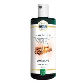 Topvet Professional Cinnamon massage oil, causes local warming of the skin, dilation of blood vessels, and thus the breakdown of fats in the skin 200 ml