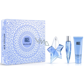 Thierry Mugler Angel perfumed water refillable bottle for women 25 ml + body lotion 50 ml + miniature 10 ml, gift set