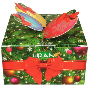 Liran Christmas surprise, teabag with flavor, in box, green 4 pieces + black 4 pieces, 8 kinds x 2 g