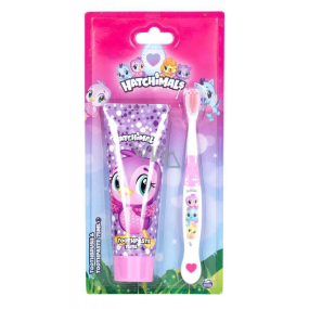 Hatchimals Toothpaste for children 75 ml + soft toothbrush, cosmetic set