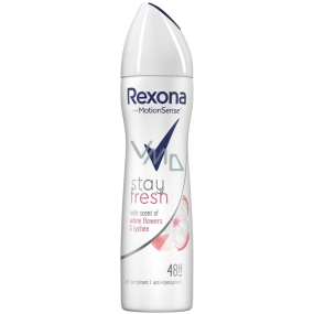 Rexona Stay Fresh White & Lychee - White flowers and lychee antiperspirant deodorant spray for women 150 ml