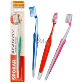 Spokar 3419 Anatomic hard toothbrush anti-slip handle, spring head