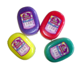 Abella Bath Sponge Polished II. oval multiple colors 13 x 9 cm
